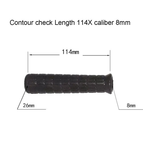 Rubber Wheelbarrow Handle Covers Black 2 Pack