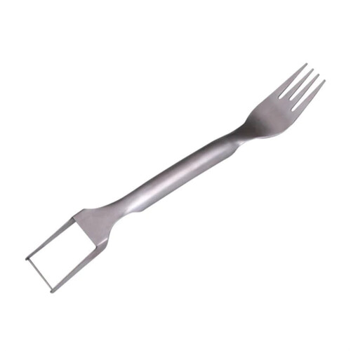 Kiteky Wassermelonengabel, doppelseitig, Edelstahl, 1 Stück
