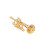 Brass Trumpet Miniature Model 2 Inch 1