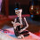 Gothic Skeleton Figure Reading Book Resin Decors Ornament For 5