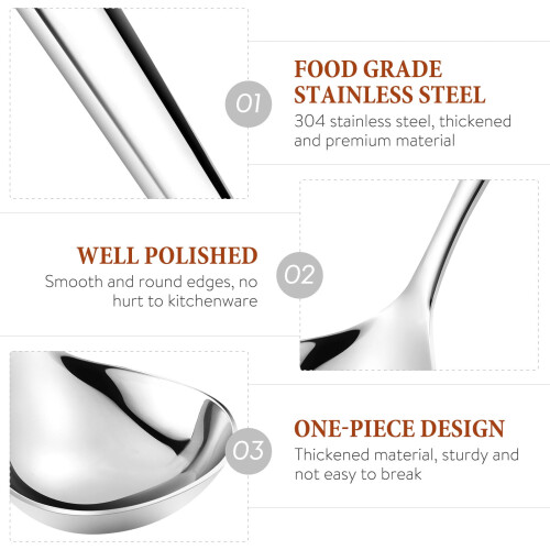 Stainless Steel Communal Serving Spoon 20cm 2