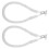 Antique Rope Ring Paper Towel Holder White 2 pcs 1
