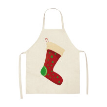 Tablier de Noël en lin, lot de 2