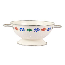 Metal Wire Fruit Bowl with Drainage Holes, 16.5 x 11.2 x