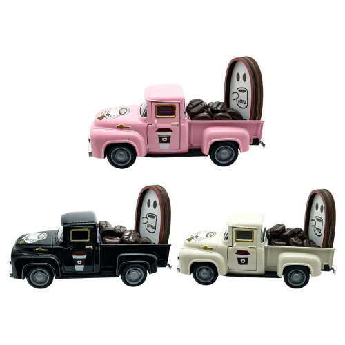 Legering mini-koffiewagenmodel met 15-delige- Romig wit 1