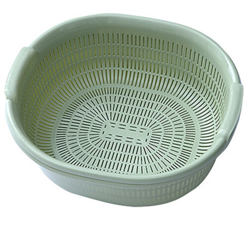 Dirt Cheap Double-Layer Drain Basket for Kitchen, Rice, Veggies & Fruit – Compatible with Standard Sinks 1