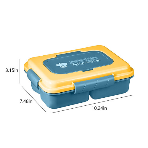 Boîte à bento Aufmer 1600 ml, 4 compartiments avec cuillère 1
