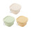 Expandable Silicones Meal Preps Container Foldable-Yellow 2 2