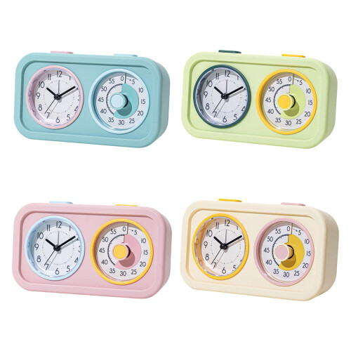 Doppelter Bildschirm, leiser Wecker, Countdown-Timer,-Gelb 1