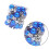 Christmas Tree Ball Ornaments Blue Round 24 pcs 3