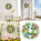 Plastic Easter Decorative Wreath 35Cm With Simulated Eggs-S 3