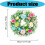 Plastic Easter Decorative Wreath 35Cm With Simulated Eggs-S 4