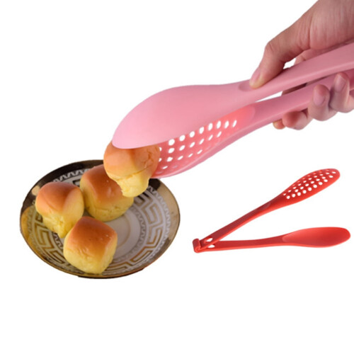 Prendedor de pão e salada 2 em 1 em nylon com orifício para pendurar 2