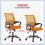 Mesh Office Chair with Armrests and Casters, Black 4