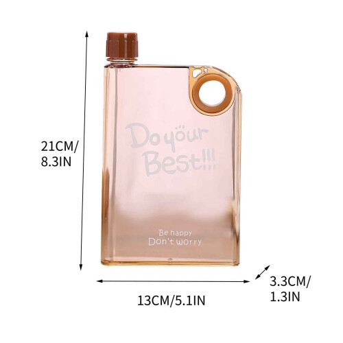 Bouilloire en plastique transparent format livre A5 2