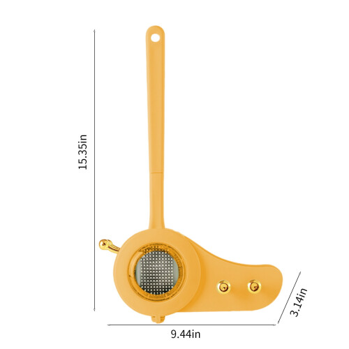 Scopa per WC in silicone con supporto – Manico lungo, morbida 2
