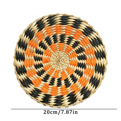 Boheemse wandhanger van stro, handgeweven, 20 cm 1