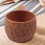 Nordisk träkaffekopp 270ml Handgjord elefantdesign 2