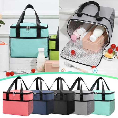 Isolierte, auslaufsichere Lunchtasche mit Schultergurt 1