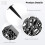 4PCS Black Cemetery Vases with Stakes Plastic Grave Flower 3