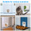 Flexible Cats Entry For Interior Door Passage Including-L 4