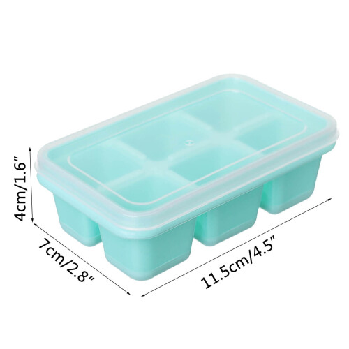 Silicone Ice Cube Tray with Lid 12-Cavity 1