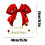 Christmas Window Clings Bow and Snowflake Decals 2
