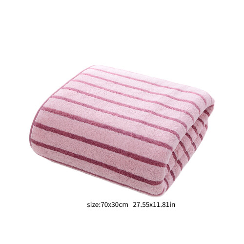 Coral Fleece Striped Towel Soft Quick-Drying 1 Pack 2