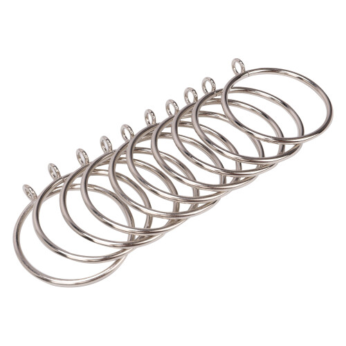 Argolas de cortina de metal com 2,2 polegadas de diâmetro interno (10 unidades). 1