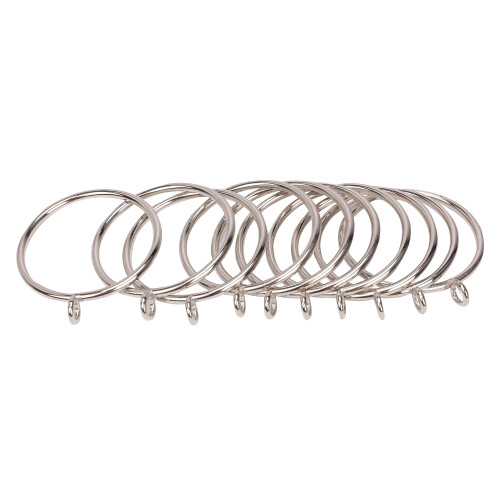 Argolas de cortina de metal com 2,2 polegadas de diâmetro interno (10 unidades). 2