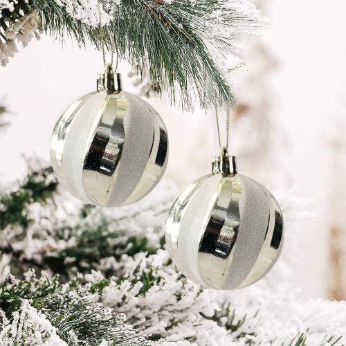 Kerstballenset van gegalvaniseerd plastic, 42 stuks 1