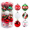 Conjunto de 30 bolas de plástico para pendurar na árvore de Natal. 2