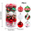 Conjunto de 30 bolas de plástico para pendurar na árvore de Natal. 3
