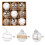 Christmas Tree Ornaments Set Champagne Ball 9PC 2