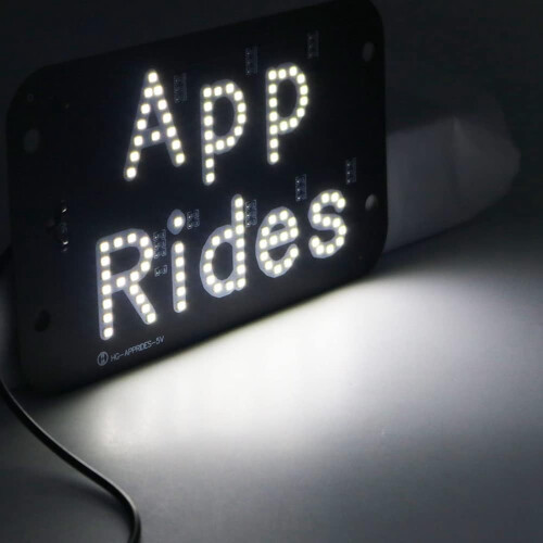 LED Taxi Sign for Car Windshield – USB Powered, ABS 2