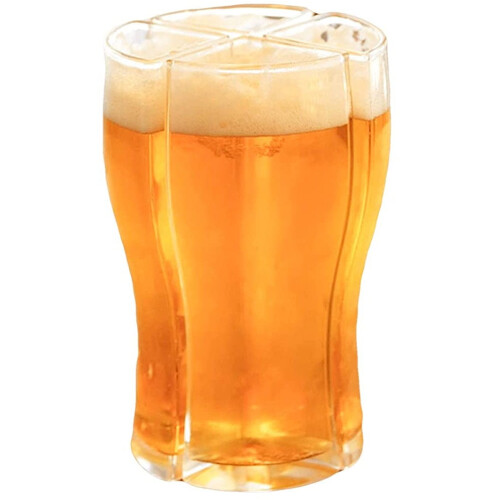 Acrylic Beer Glass Set Transparent 4-piece 1