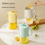 Glass Water Jug with Lid 1800ml Yellow 2