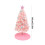Pink Mini Christmas Tree with LED Snowflake Star 24 inch 3