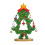 Mini wooden Christmas tree DIY decoration1piece 2