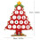 Mini wooden Christmas tree DIY decoration1piece 4