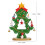 Mini wooden Christmas tree DIY decoration1piece 5