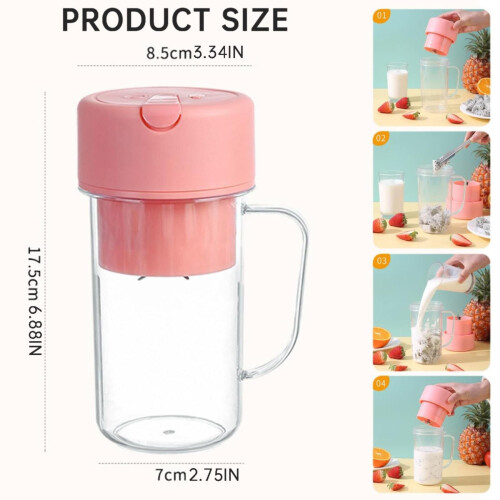 Portable USB Rechargeable Juicer 1 pc 2