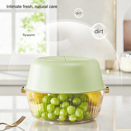 Dubbellaagse fruit- en groentewasmand 4,5L 2