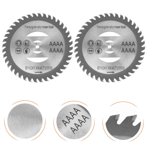 Lawn Mower Blades Tungsten Carbide Tip – 2 Pack 2