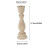 Wood Candlestick Holders Retro Unpainted Classic Set 2
