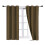 Faux Silk Brown Blackout Curtain Panel 63 in with Grommets 4