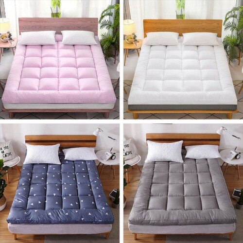 Mattress Pad Cover Cotton Feather Bed King Size 2