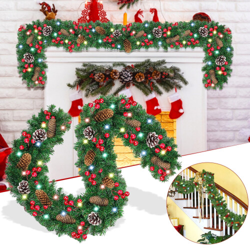 Guirlande lumineuse LED multicolore de Noël (50 pièces) 2