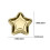 Pentagram Papperstallrikar Guld 7x7x1 i 10-pack 3