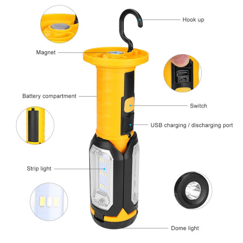 LED inspection torch magnetic handheld 1 piece 2